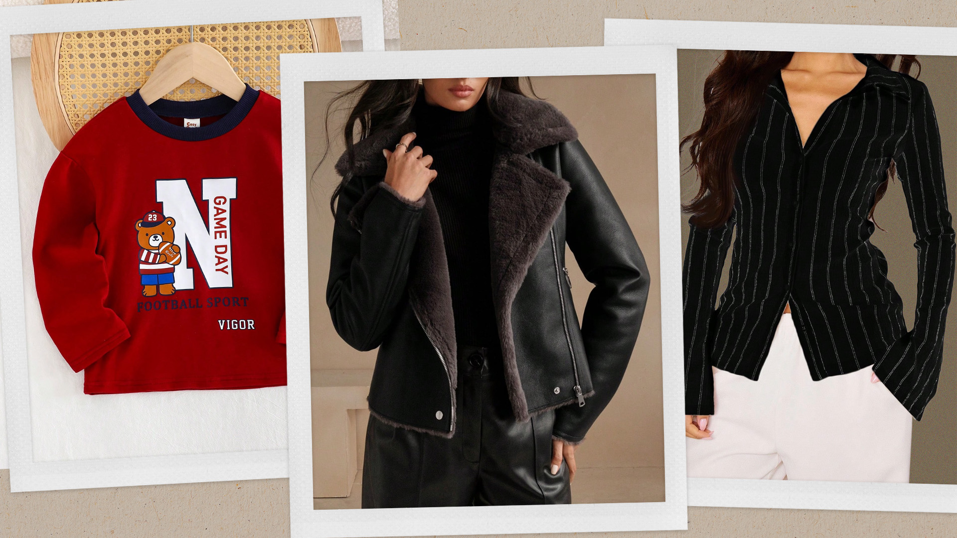 Collage Image of Affordable Holiday Gifts and Clothing Picks From SHEIN