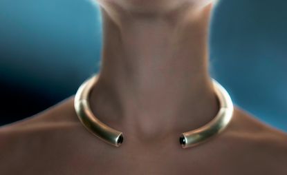 Dina Kamal Tube Torc necklace, a gift guide idea from Wallpaper’s Hannah Silver