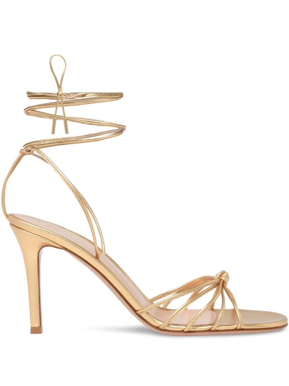 Gianvito Rossi Knot-Detail Lace-Up Sandals | 34.5