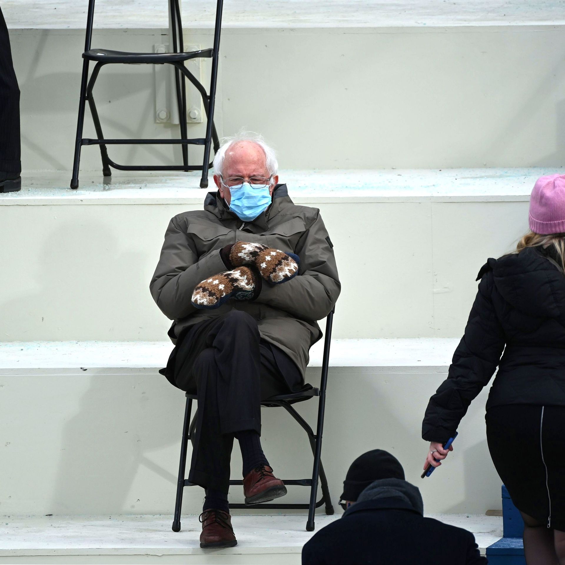 bernie sanders meme joe biden inauguration