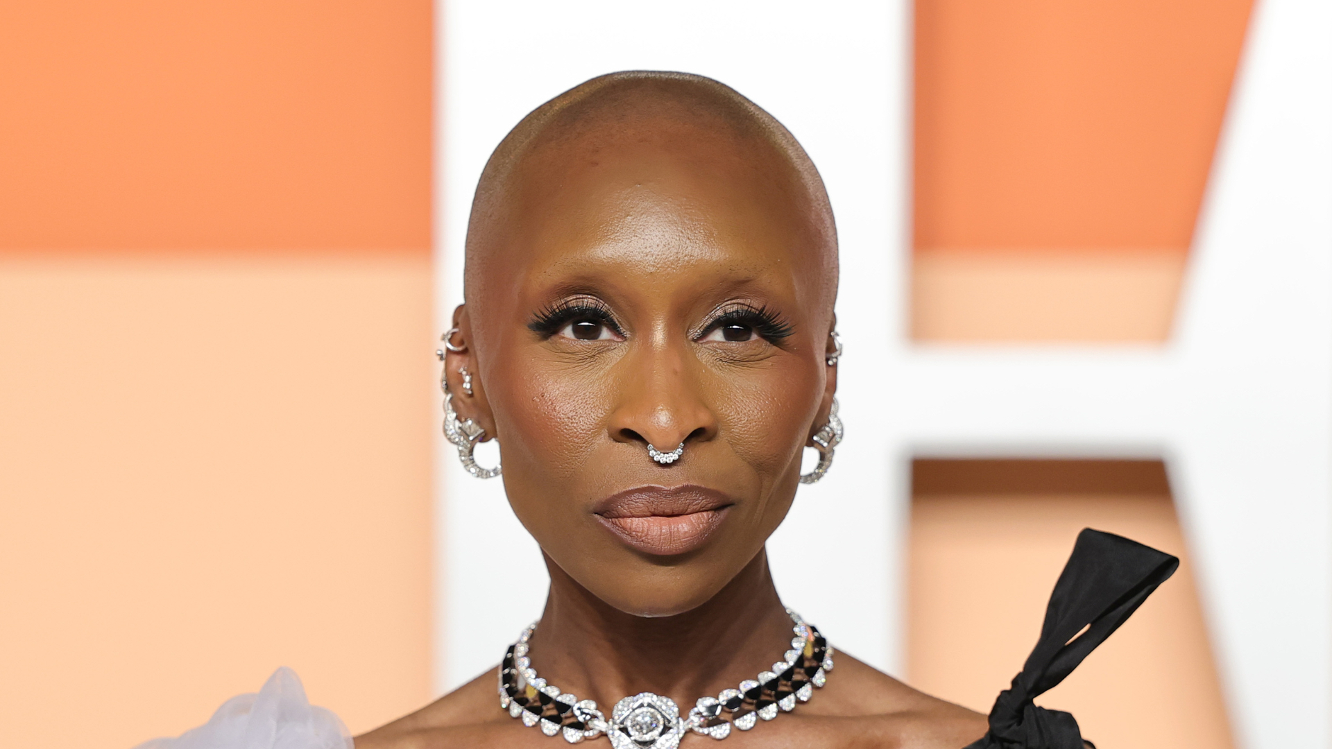 Cynthia Erivo attends the 2025 Vanity Fair Oscar Party Hosted By Radhika Jones at Wallis Annenberg Center for the Performing Arts on March 02, 2025 in Beverly Hills, California
