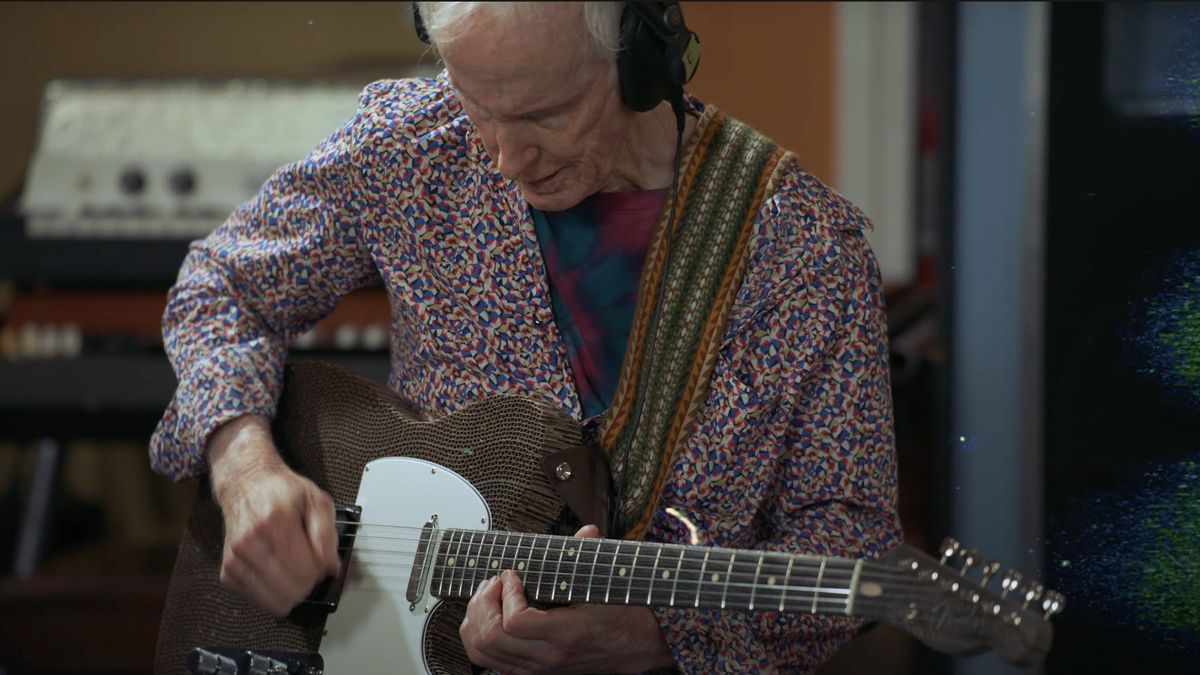 Robby Krieger plays the first Fender Telecaster made of cardboard