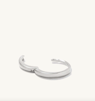 Single Mini Hoop White Gold