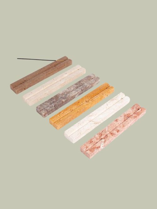 Travertine Incense Holder