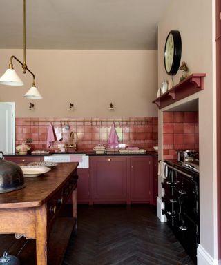 deVOL burgundy kitchen