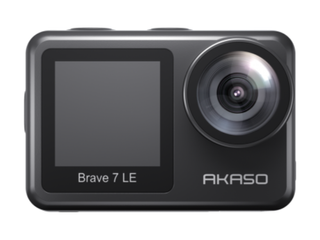 Akaso Brave 7 LE action camera on a white background