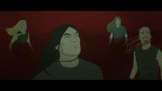 A picture of the animated band Dethklok