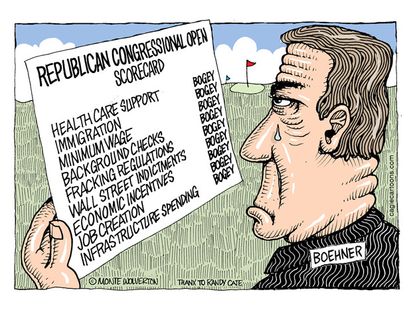 Political cartoon Republican GOP Boehner