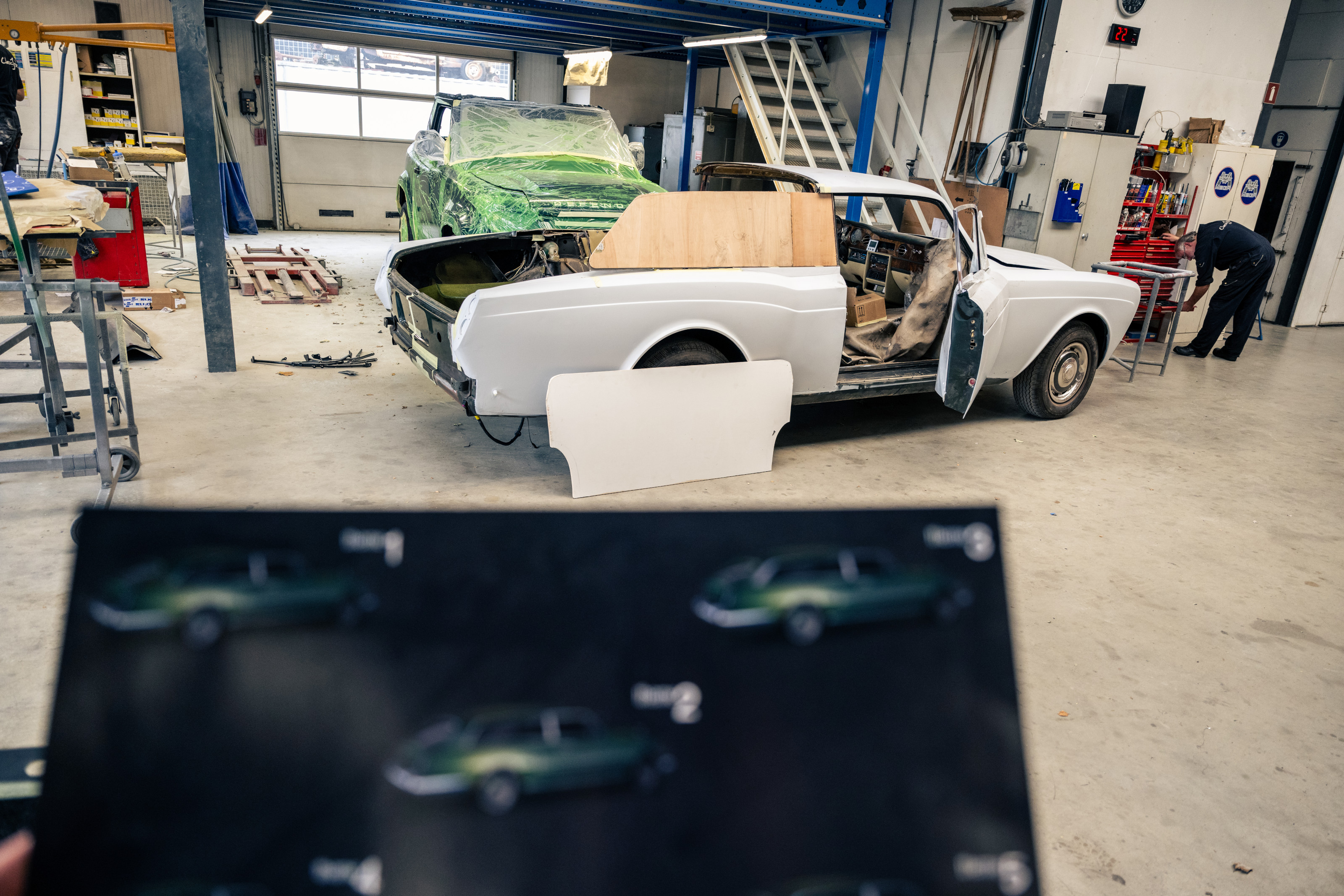 The Rolls-Royce Corniche Shooting Brake takes shape in Niels van Roij Design&#039;s workshop
