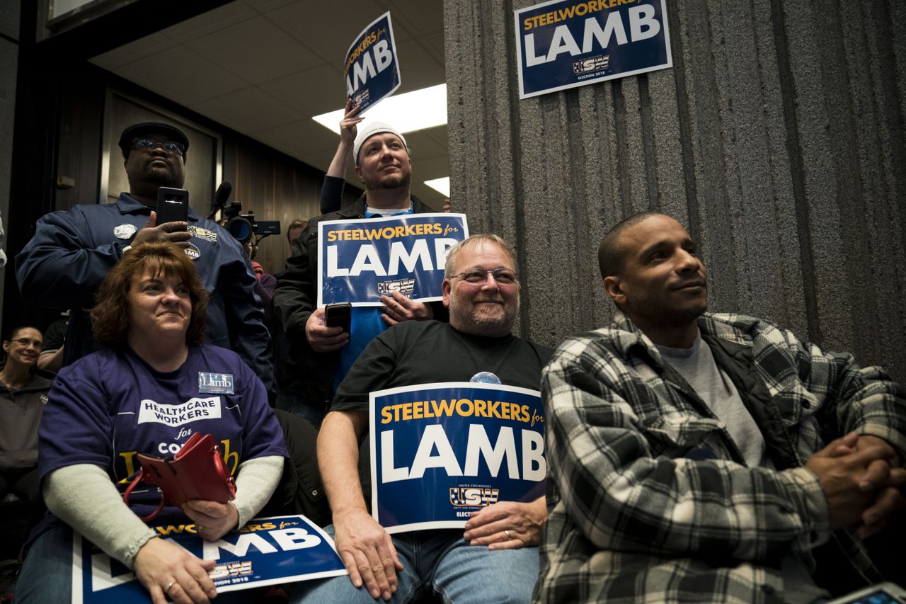 Conor Lamb supporters.