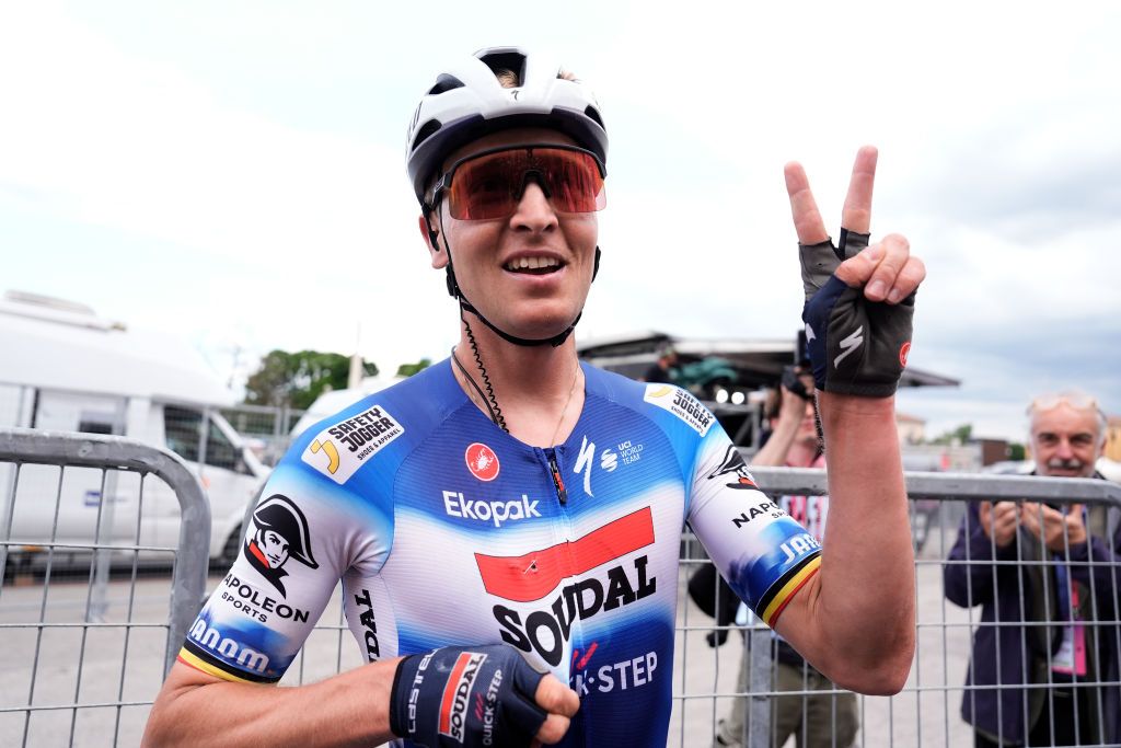 Giro d'Italia stage 18: Tim Merlier celebrates his second stage win of the race