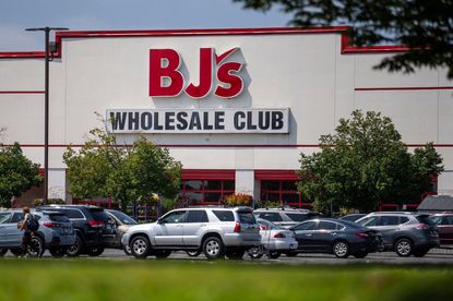 The outside of a BJ's Wholesale Club in West Hartford, Connecticut