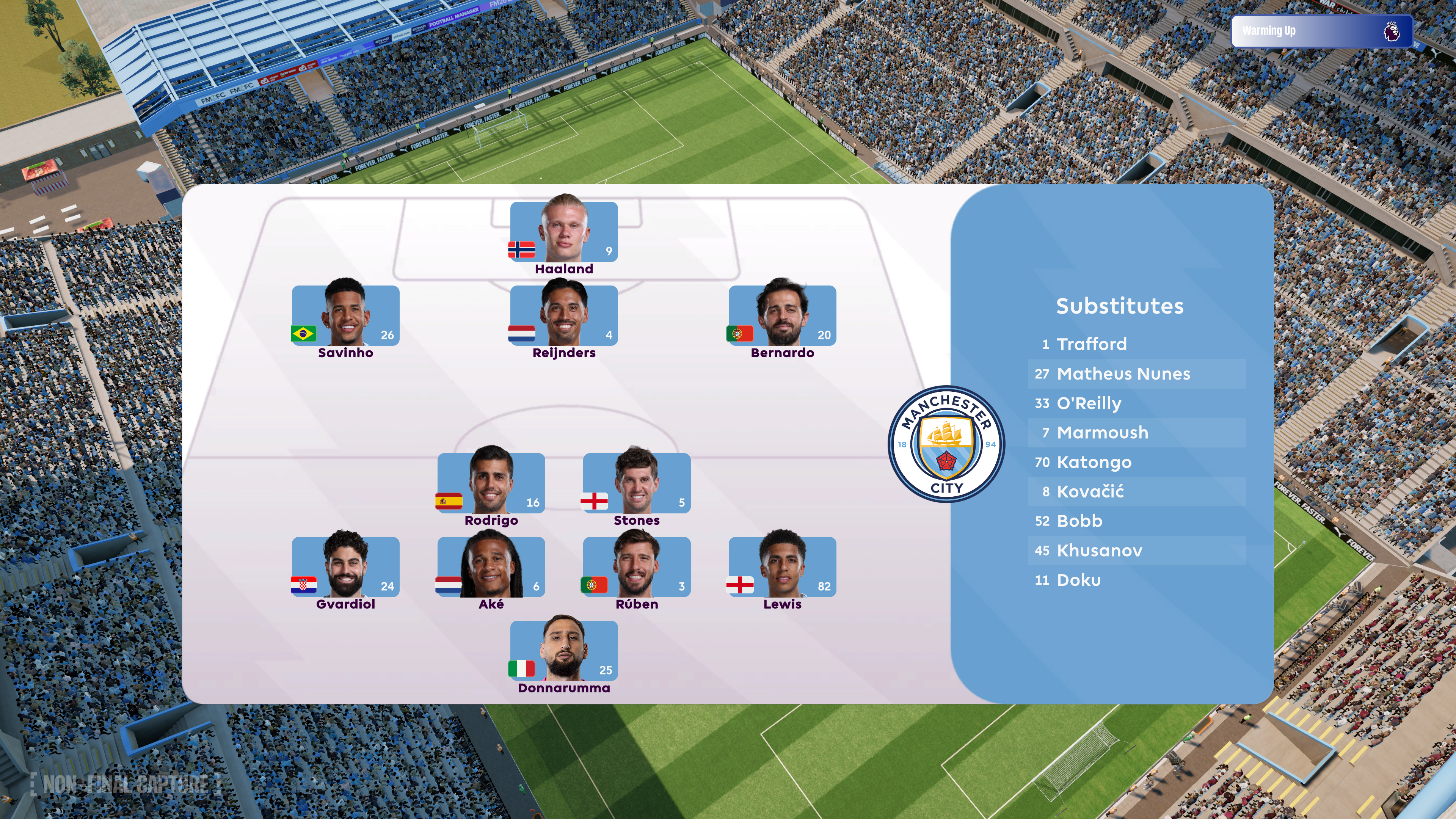 Screenshots from FM26