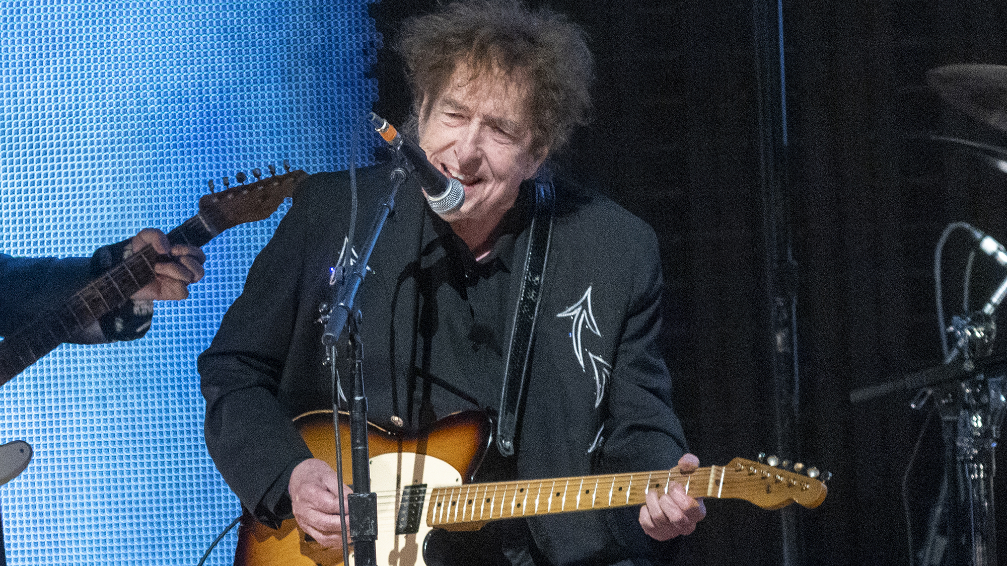 Special guest Bob Dylan performs in concert during Farm Aid at Ruoff Home Mortgage Music Center on September 23, 2023 in Noblesville, Indiana