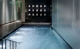 Indoor pool at Mandarin Oriental.