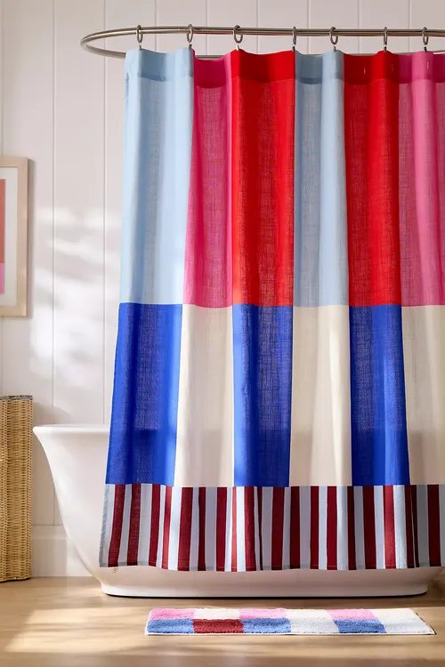 Cotton Printed Shower Curtain