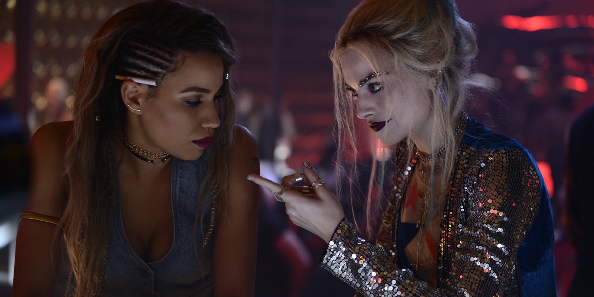 Black Canary and Harley Quinn at Black Mask&#039;s club in Birds of Prey