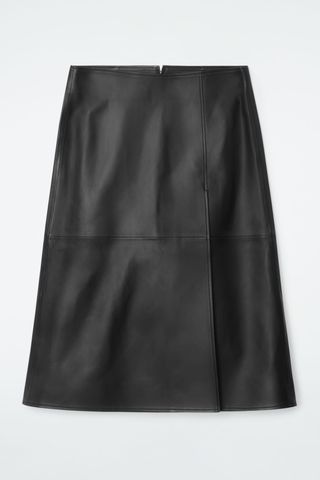 Leather Midi Skirt