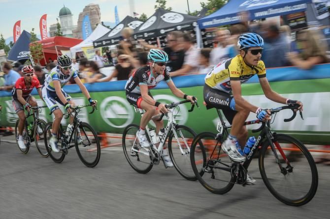 Lachlan Morton (Garmin-Sharp) holds onto the yellow jersey for another day.