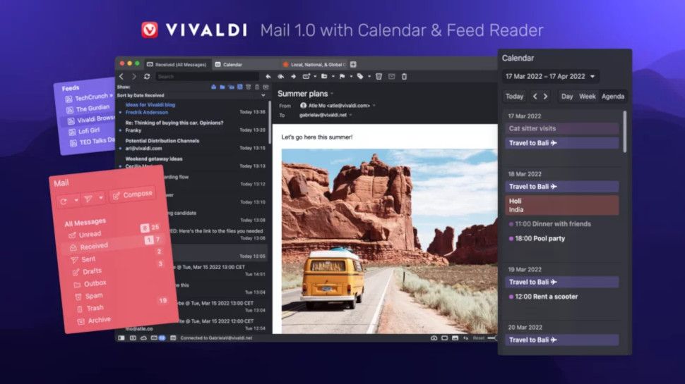 Vivaldi Mail 1.0 on web