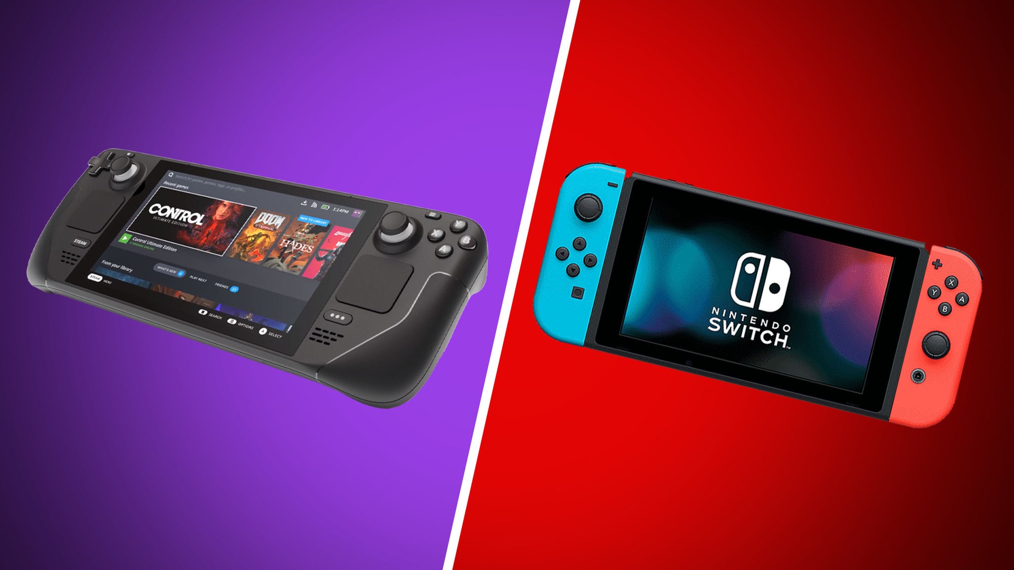 Valve Steam Deck vs. Nintendo Switch OLED