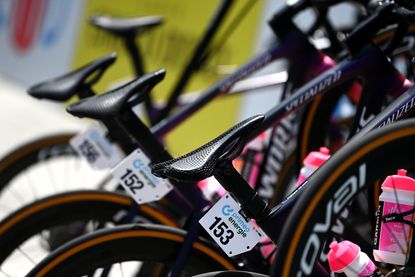 Specialized bikes lines up before race