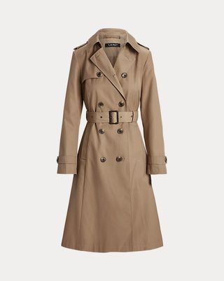 Ralph Lauren, Double-Breasted Cotton-Blend Trench Coat