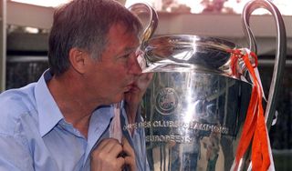Sir Alex Ferguson finally got his hands on the Champions League title in 1999 (Owen Humphreys/PA)