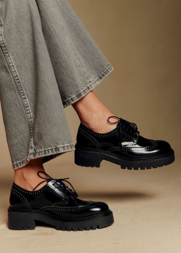 Jacob Derbies - Glossy Black - Bovine Leather - S&amp;eacute;zane