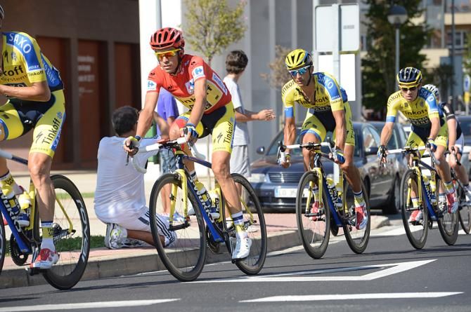Race leader Alberto Contador (Tinkoff-Saxo)