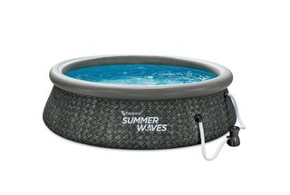 Summer Waves 10Ft X 2.5Ft Above Ground Inflatable Swimming Pool with Pump