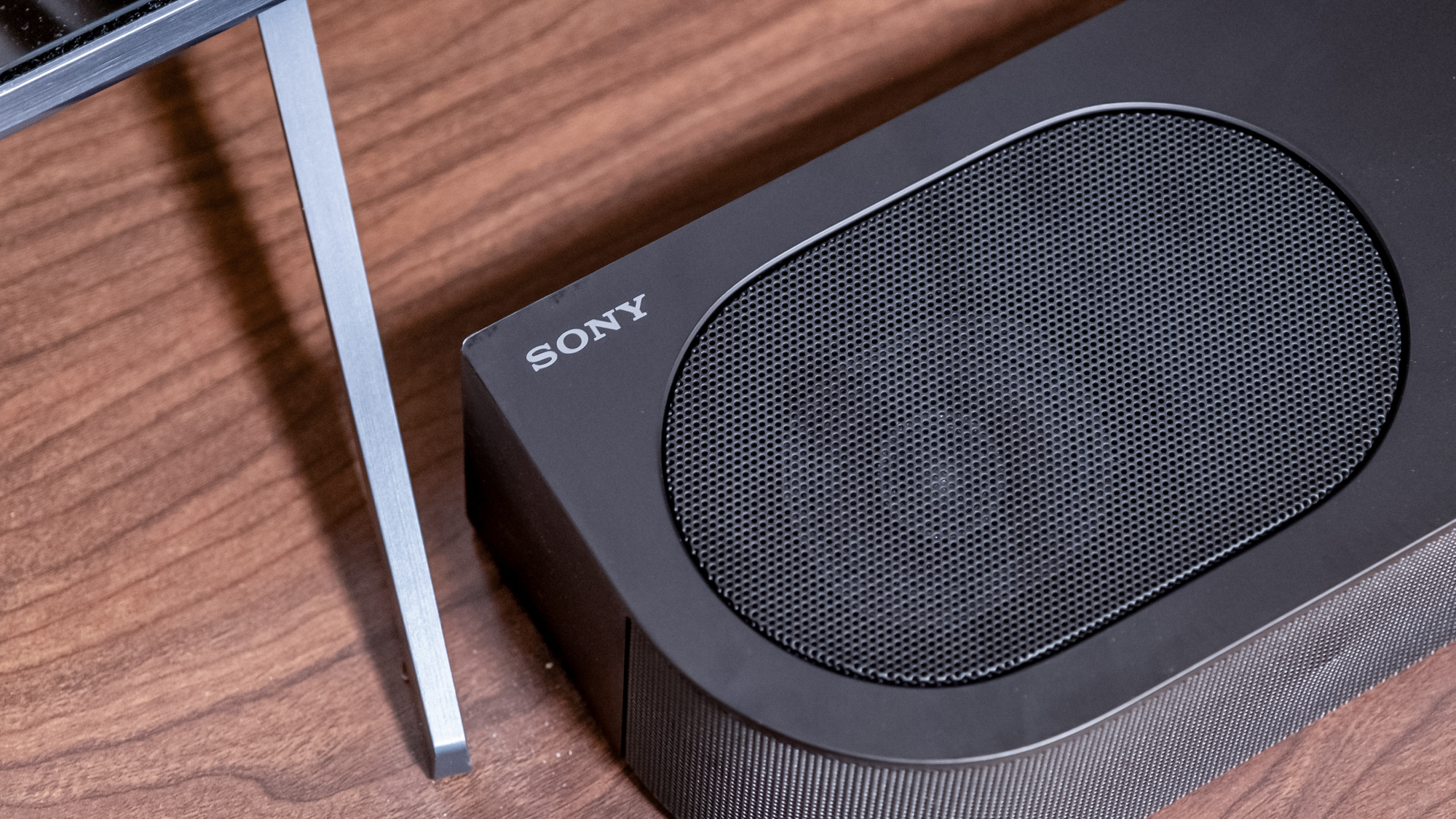 Close up of the speaker on a Sony Bravia Theatre Bar 6