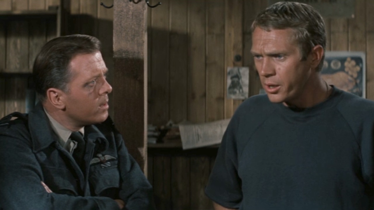 Richard Attenborough and Steve mcQueen in The Great Escape