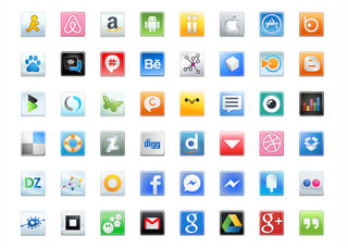 A whopping bundle of 756 social medial icons