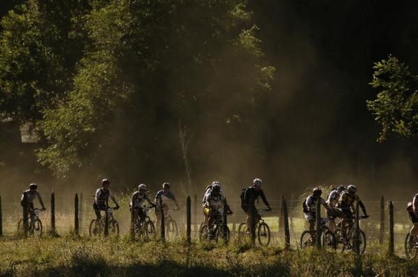 The Trans Andes peloton rolls along