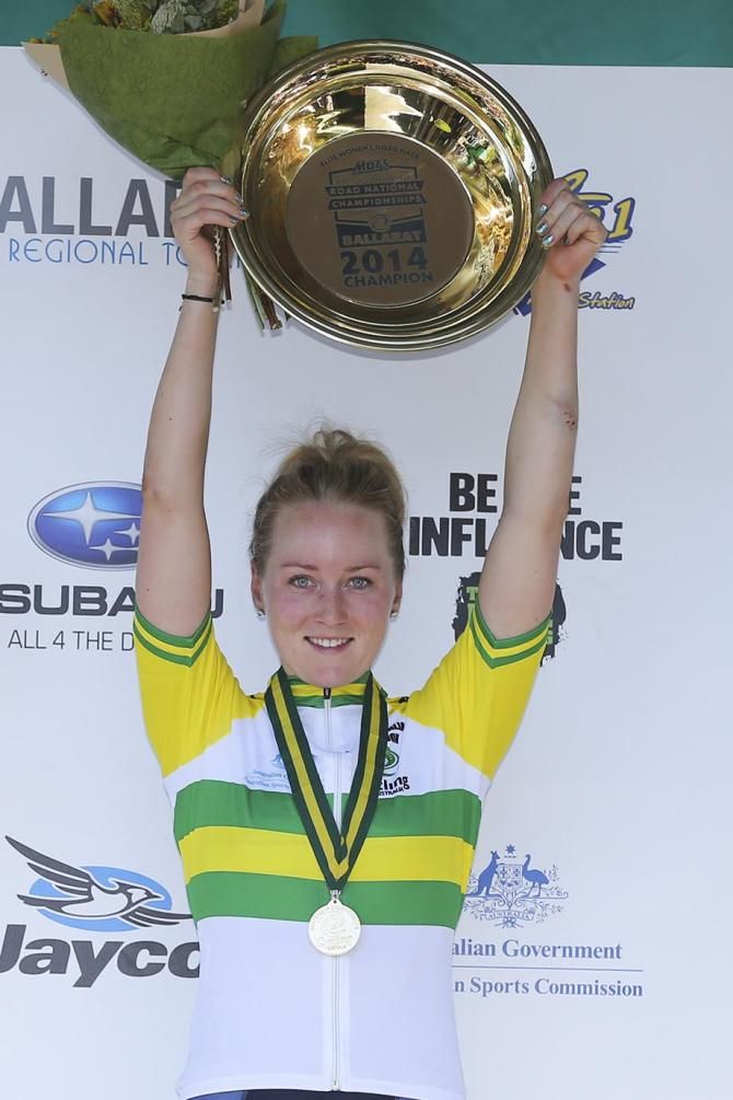 The 2014 Elite Women's champion, Gracie Elvin