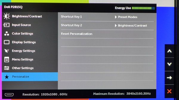 Dell P2815Q OSD Setup And Calibration