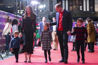 The Cambridge family of five attends the pantomime in 2020