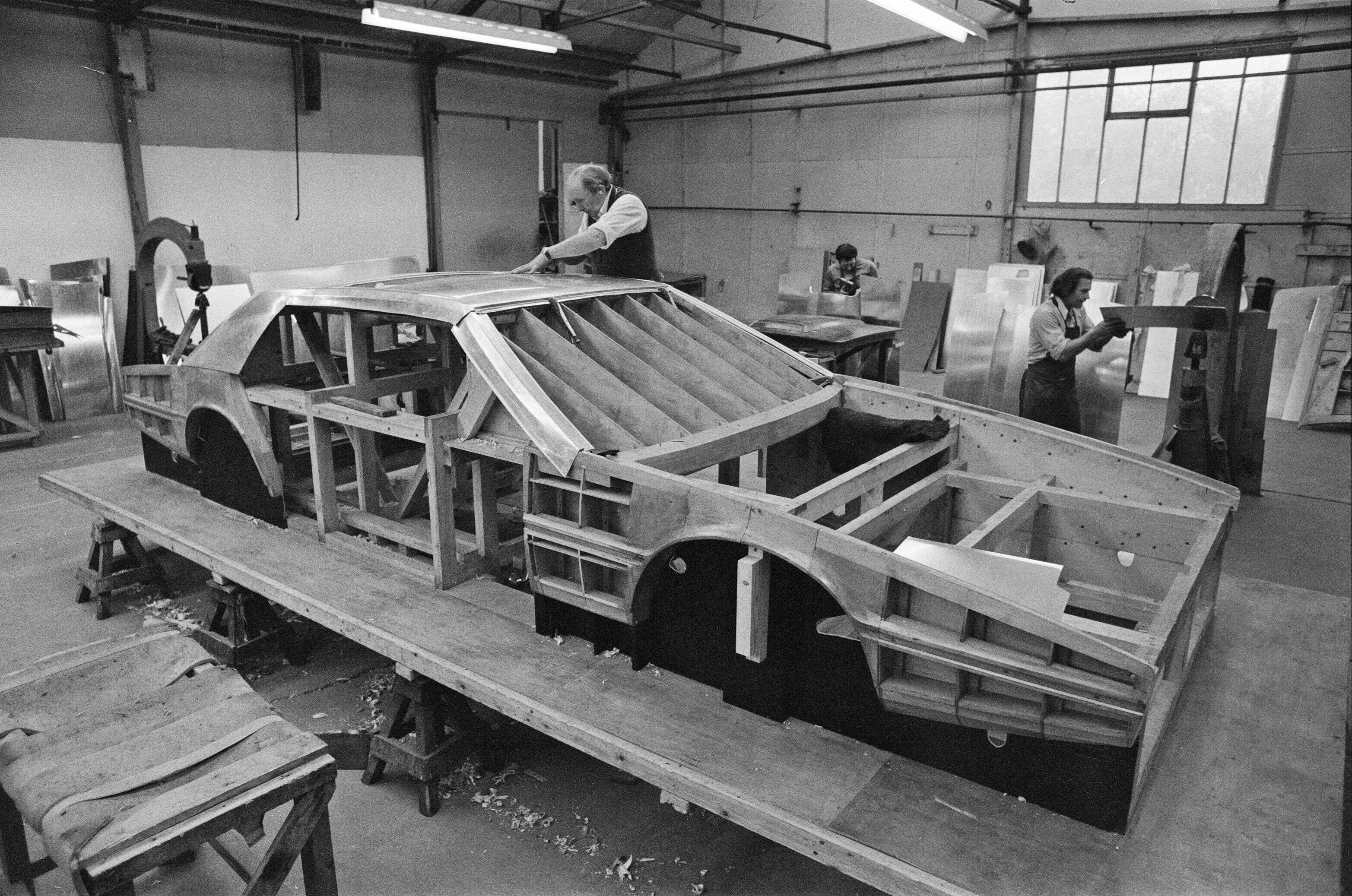 The new Aston Martin Lagonda in production at the company's factory in Newport Pagnell