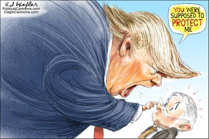 Political cartoon U.S. Trump Jeff Sessions Russia investigation