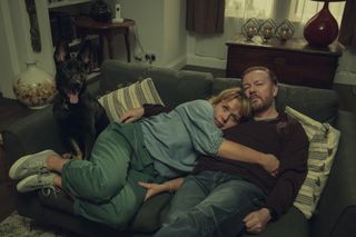 'Whitstable Pearl' star Kerry Godliman with Ricky Gervais in After Life.