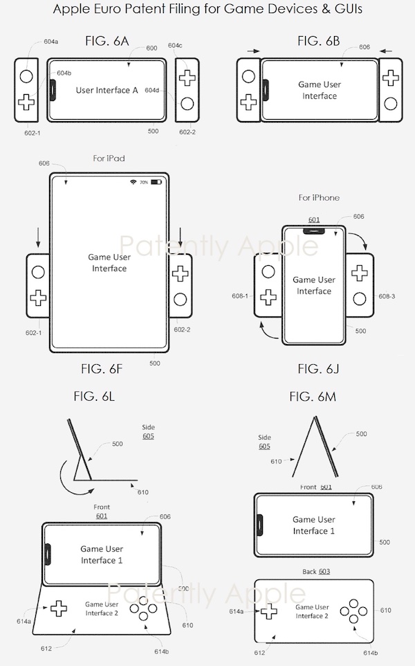 Apple Controller Patent Drawings