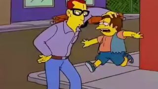 A screenshot from the Simpsons