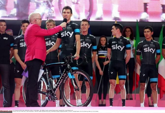 Philip Deignan (Team Sky) got a big cheer