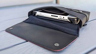 WaterField Designs Carrying Cases: Cityslicker with ROG Ally inside.