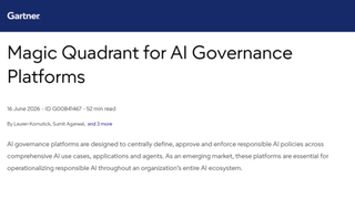 Magic Quadrant for AI Governance Platforms