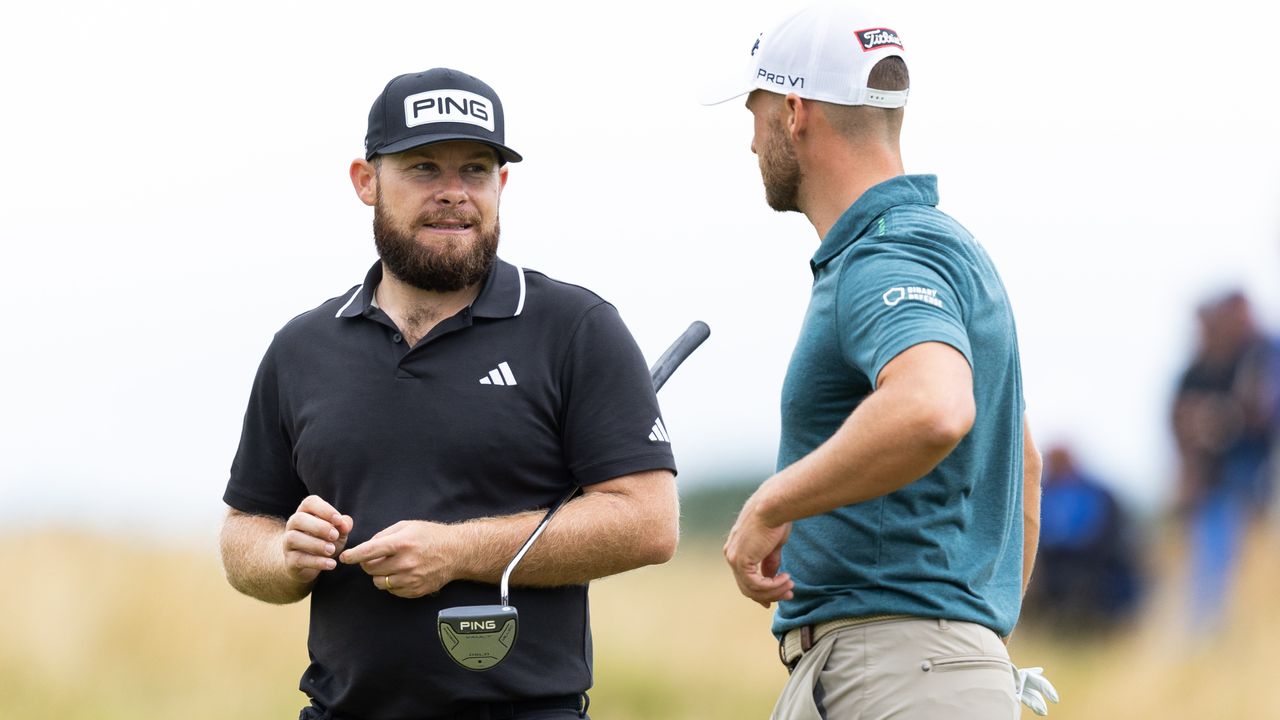 LIV Golf rumoured signings Tyrrell Hatton and Wyndham Clark at the 2023 Genesis Scottish Open