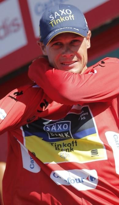 Nicolas Roche (Team Saxo-Tinkoff) leads the Vuelta after 8 stages