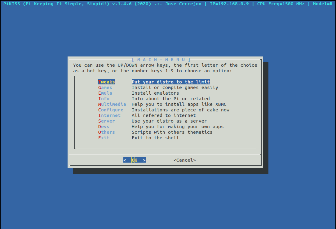 piKiss for Raspberry Pi