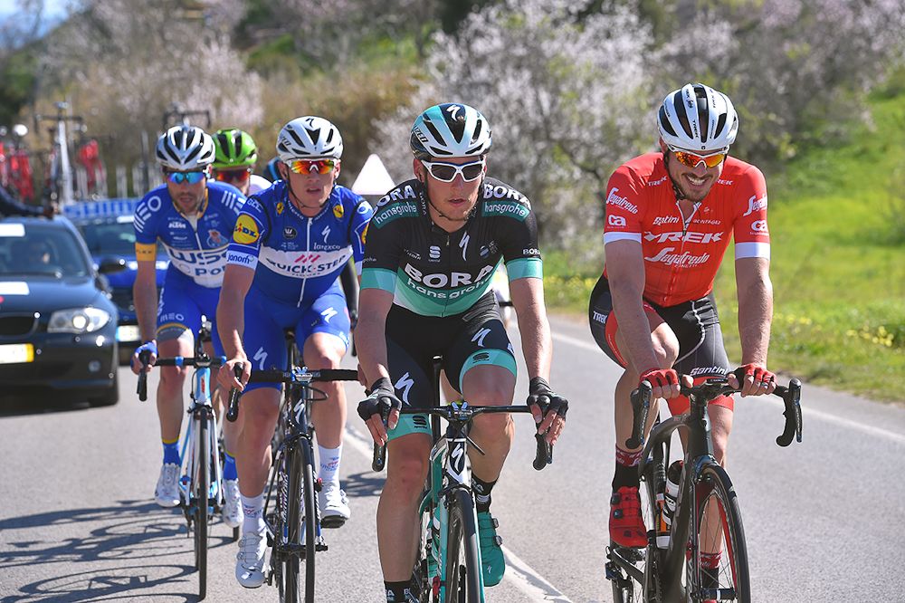 John Degenkolb (Trek-Segafredo) and Lukas Postlberger (Bora-Hansgrohe)